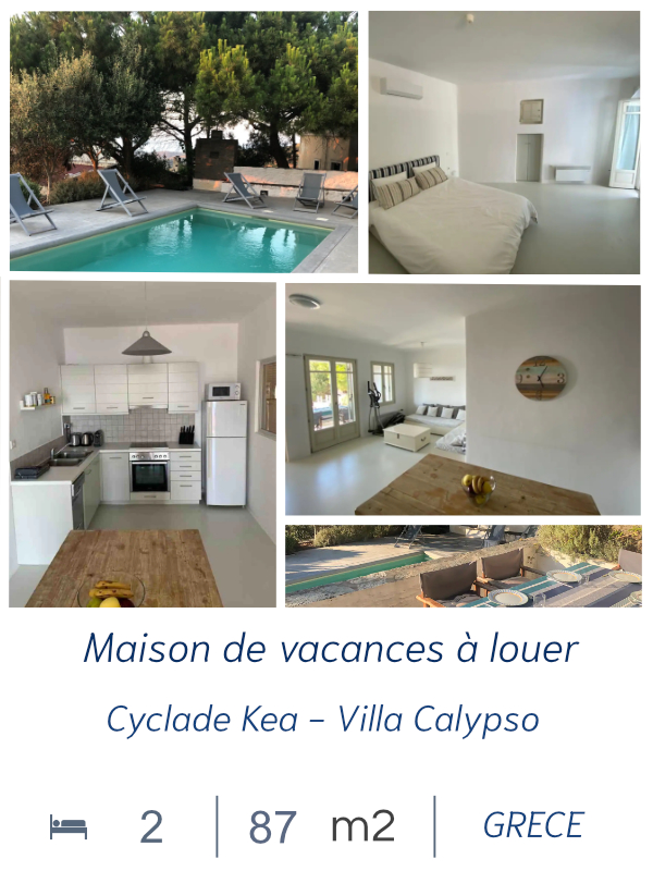 GRECE - Ile de Kea, cyclades - Villa Calypso