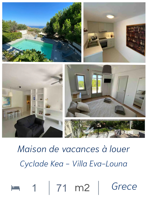 GRECE - Ile de Kea, cyclades - Villa Eva-Louna